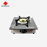 Micromatic Tempered Glass Single Burner Gas Stove with Automatic ignition MGS-801
